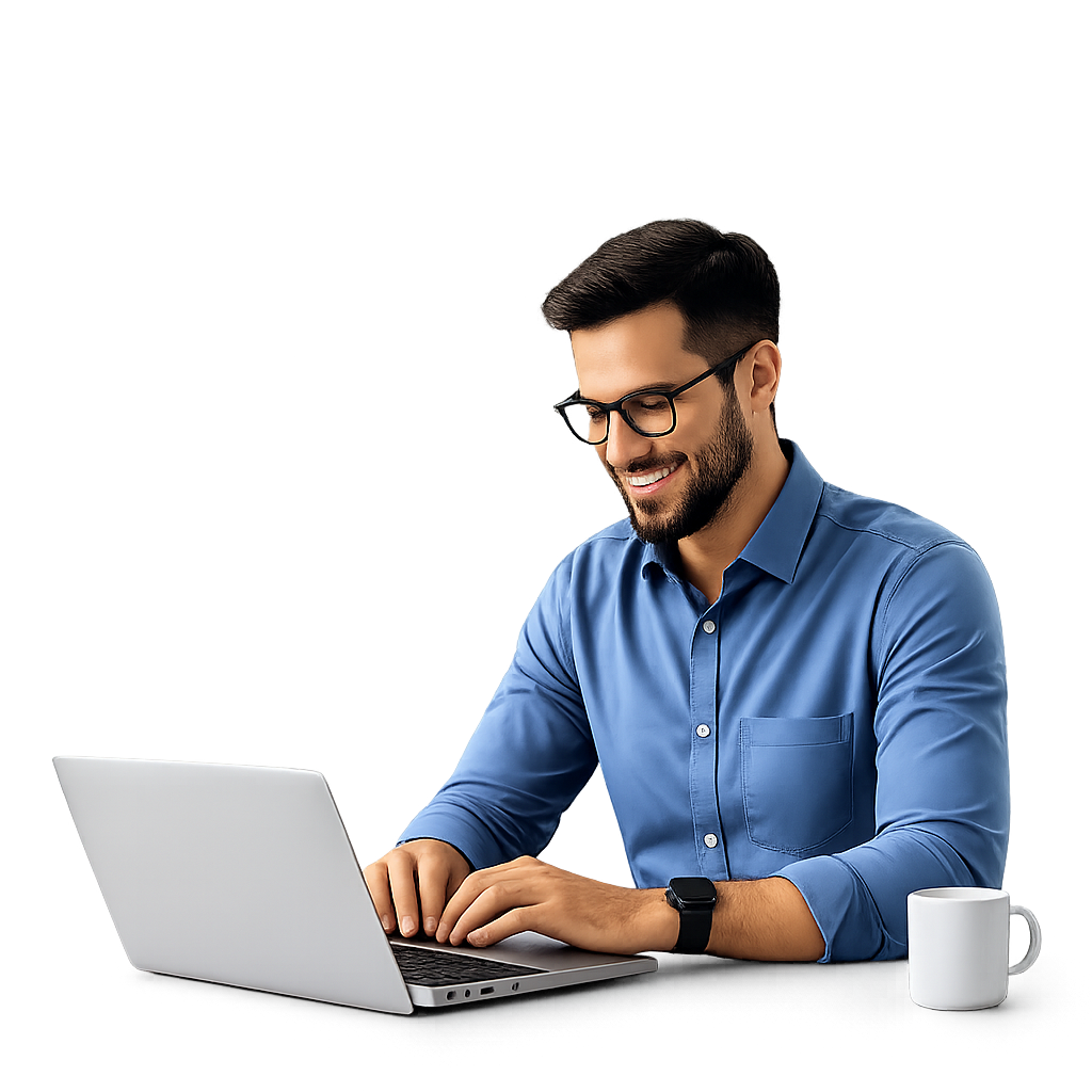 Entrepreneur satisfait accompagné par 100 Comptable